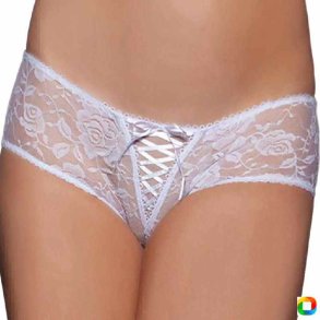 Hipster-Trusse med Blonder Ouvert