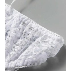 Hipster-Trusse med Blonder Ouvert