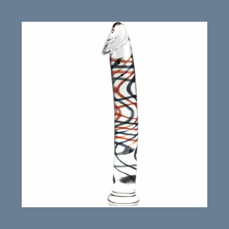 Passion Glas Dildo Rd Bl