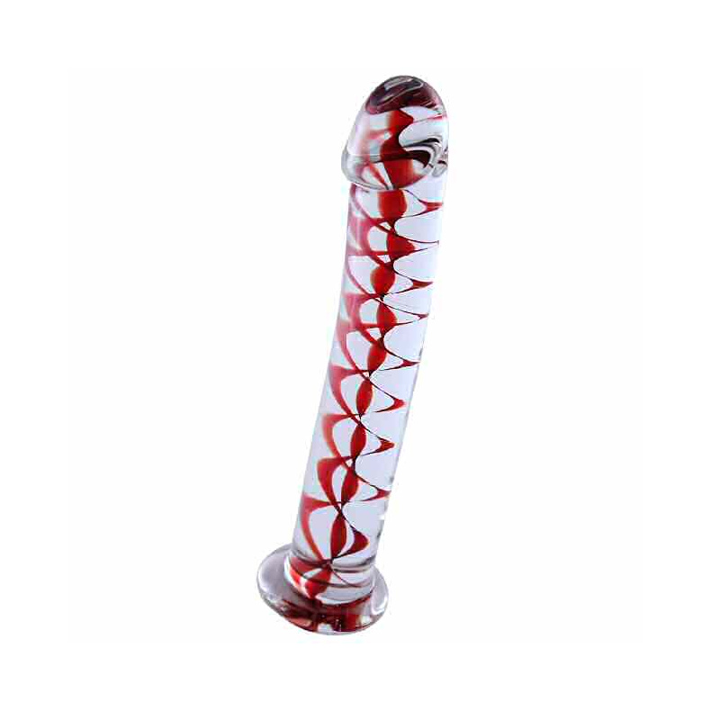 Rde Blomst Glas Dildo