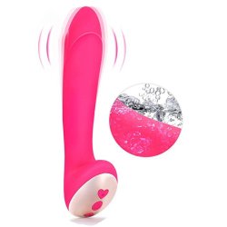 Silikone Genopladelig G-Spot Vibrator med Varme Kontrol