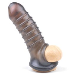 Clear Black Penis Extender with More Pleasure