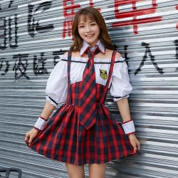 Skolepige Kostume 4 dele