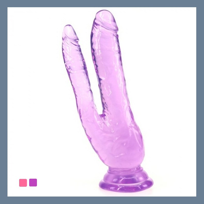Dobbelt Hoved Realistisk Dildo