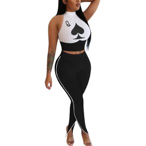 Hvid mlk silke mode Street Print to dele