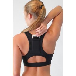 Black Back Pocket Sport Bra