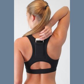 Black Back Pocket Sport Bra