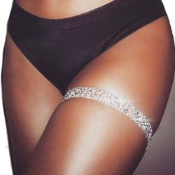 Silvery Thigh Chains Leg Body Jewelry with Bead