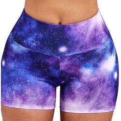 Lyserd Sommerfugl Fitness Shorts