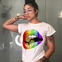 T-shirt med korte rmer  med lber