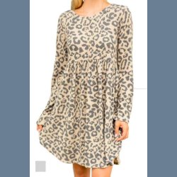 Tunika Leopard Print Mini Dress