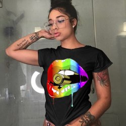 T-shirt med korte rmer  med lber