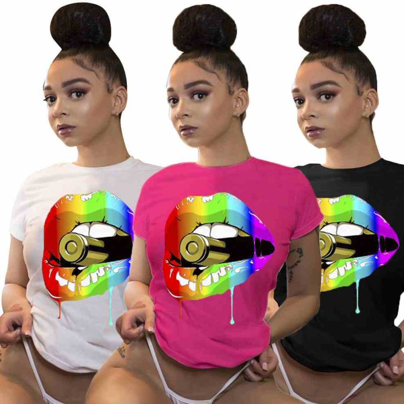 T-shirt med korte rmer  med lber