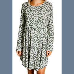 Tunika Leopard Print Mini Dress
