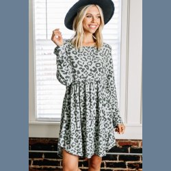 Tunika Leopard Print Mini Dress