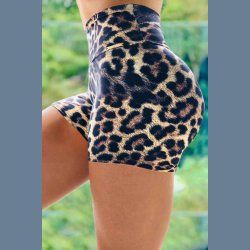 Leopard Shorts Hj Talje