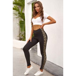 Sorte Leopard Bukser 