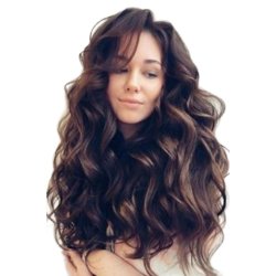 Brun Blget Ambre Rdbrun Krllet Paryk