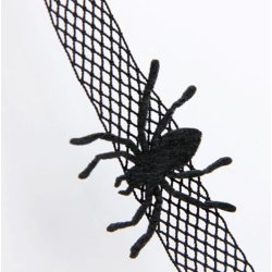 Sort Gotisk Halloween Edderkop Halskde