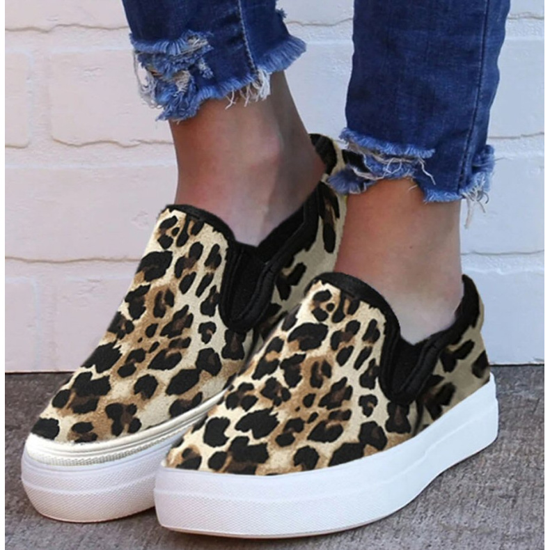Leopard Print Slip-On Sneaker