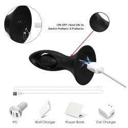 Vibrerende buttplug med fjernbetjening