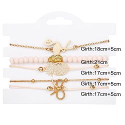 5 dele Flamingo Ananas Armbnd