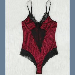 Velour Blonde Bodysuit