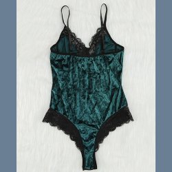 Velour Blonde Bodysuit