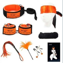 Orange Farvet Bondage Kit