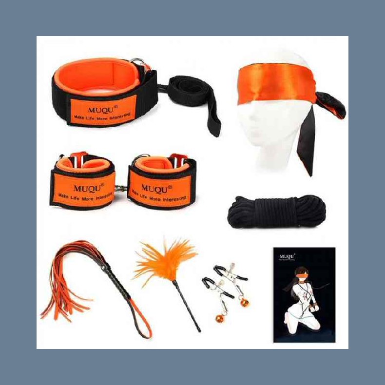 Orange Farvet Bondage Kit