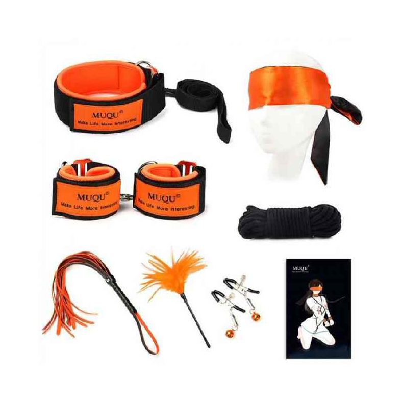 Orange Farvet Bondage Kit