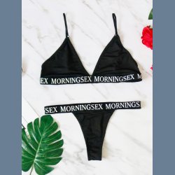 High Leg Bra Set Romantic Time