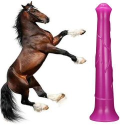 Stor Kmpe Hest Dildo 42cm