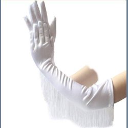 Lange Handsker med Frynser 