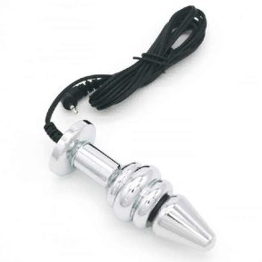 Bipolar Metal Electric Shock Butt Plug- B