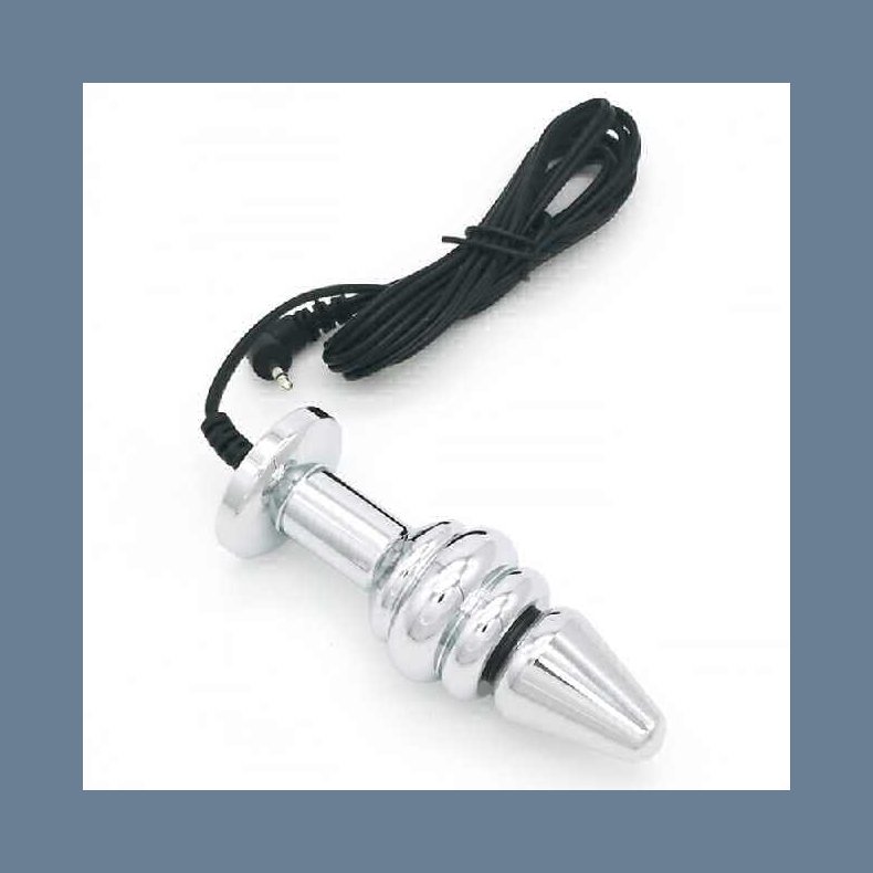 Bipolar Metal Electric Shock Butt Plug- B