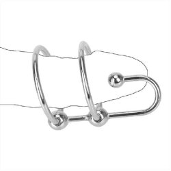 Dobbelt Ring Kugle Penis Plug