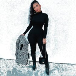 Turtleneck Bodycon Jumpsuit