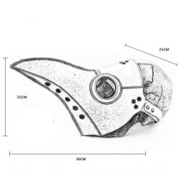 Pestdoktor lang nse imiteret lder venetiansk maske 