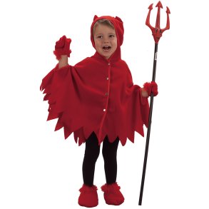 Djvel Kappe Kostume Barn