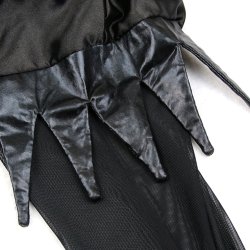 Heks Sort Lang Halloween Kostume