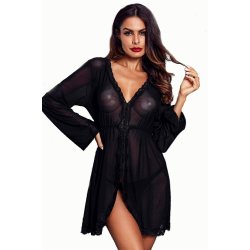 Sort Babydoll Natkjole