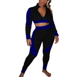 Hj Talje Sports Leggins st med kontrast lynls samt Top