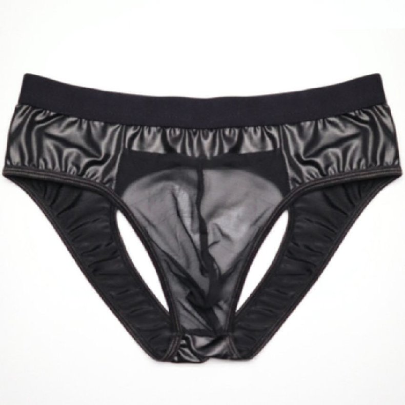 Lder Look med Ouvert Numse Trusse