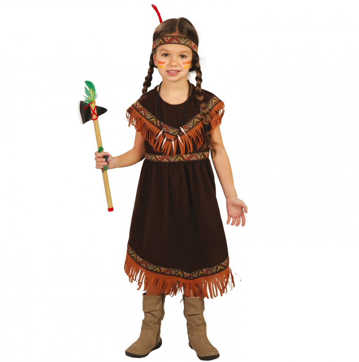 Indianer Pige Kostume - Fie's Kostumer og udklædning