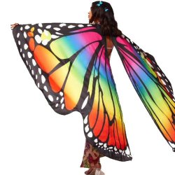 Multifarvet Regnbue Sommerfuglevinger