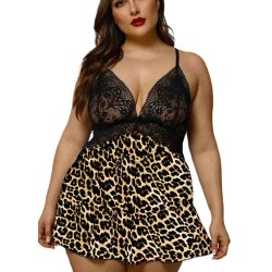 Blonde Leopard Babydoll