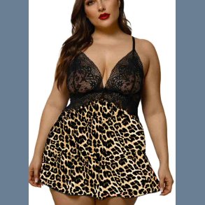 Blonde Leopard Babydoll