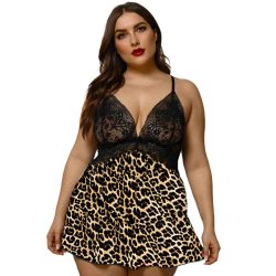 Blonde Leopard Babydoll