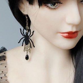 Gothic Sorte Edderkop reringe